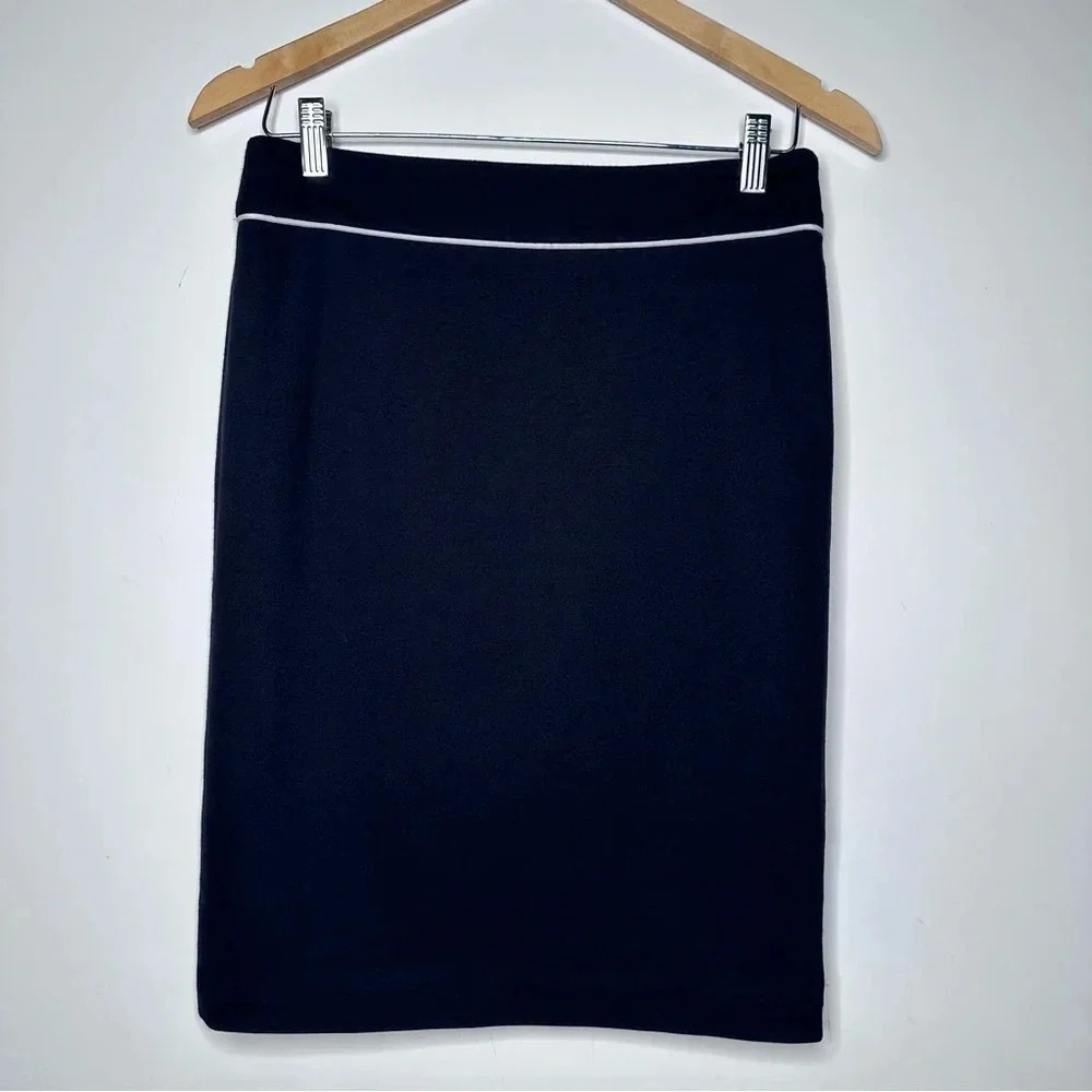 ESCADA Navy Blue Pencil Skirt Size 4 - Picture 7 of 9